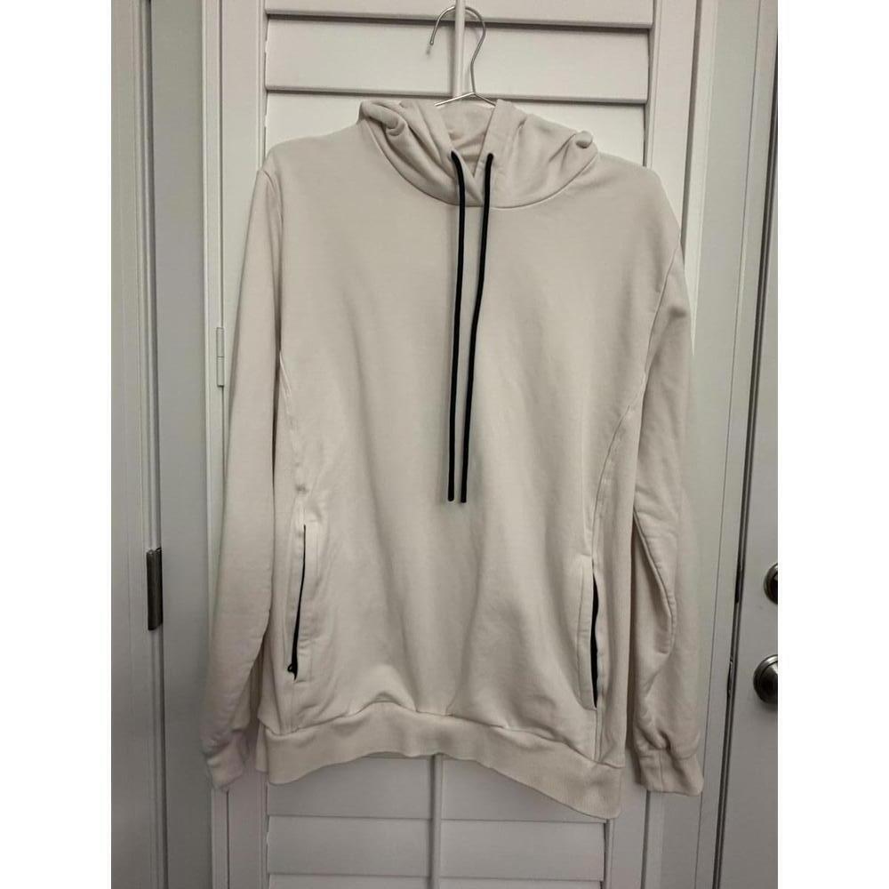 Fabletics‎ The Courtside Hoodie in ivory with zipped pockets size